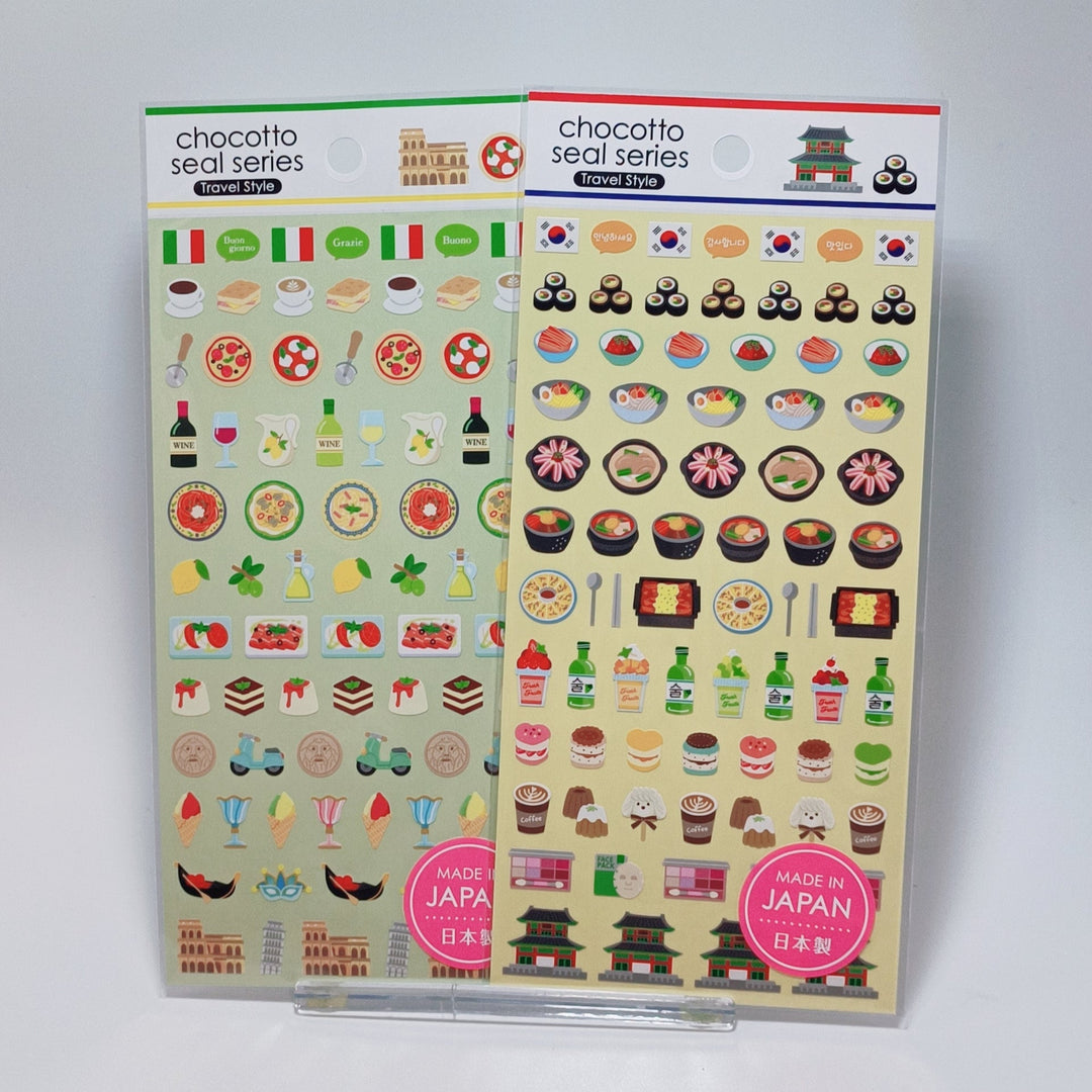 Chocotto Seal Series World Travel Sticker Sheet Set (6 pcs.)