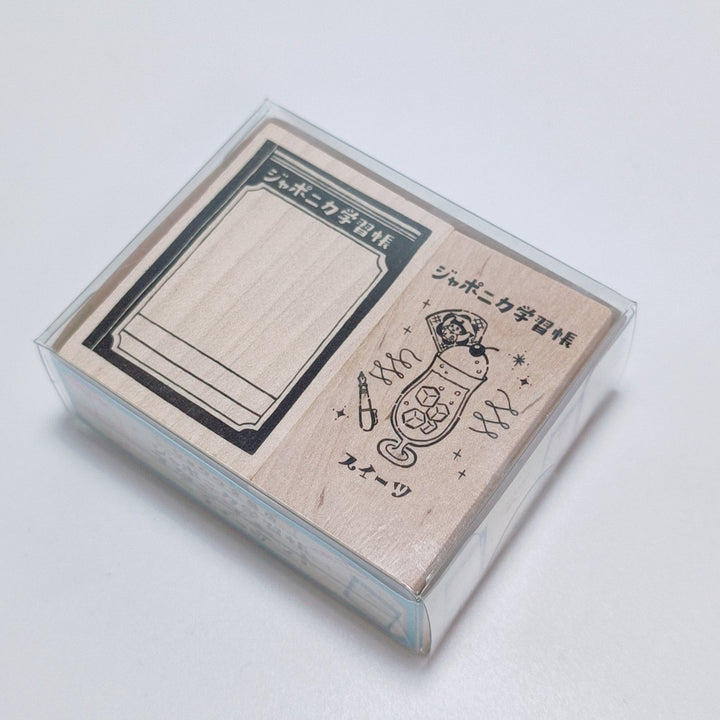 Japonica Notebook + Cream Soda Stamp Set (2 pcs.)