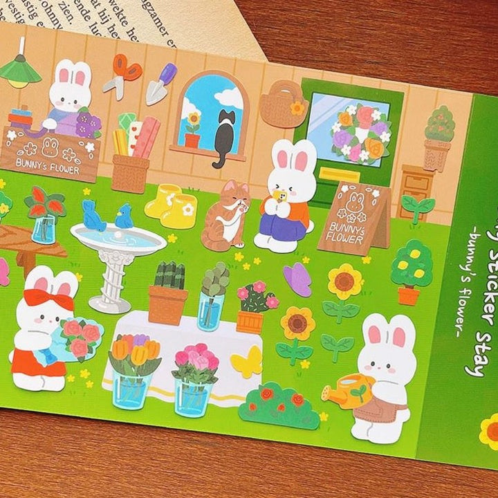 Bunny's Flower Sticker
