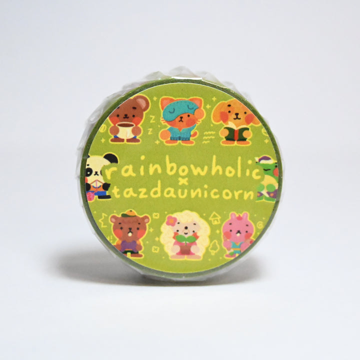 (MT120) Original Rainbowholic x Tazdaunicorn Cozy Hobbies Washi Tape