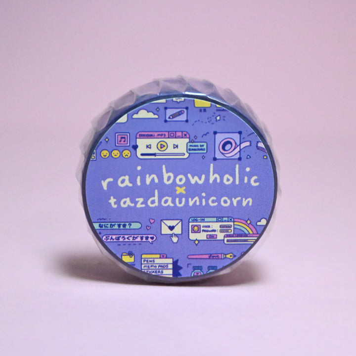 (MT117) Original Rainbowholic x Tazdaunicorn Doki Doki Washi Tape