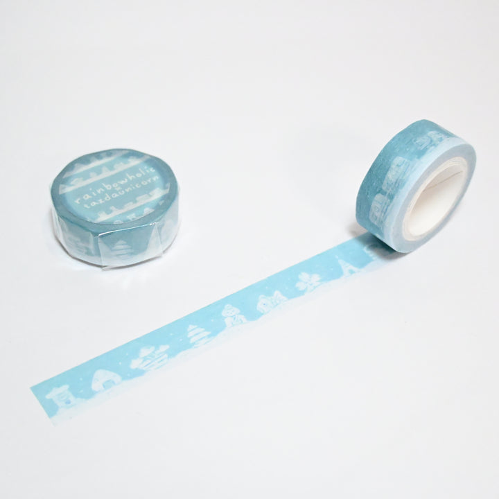 (MT111) Original Rainbowholic x Tazdaunicorn Japan Snowman Washi Tape