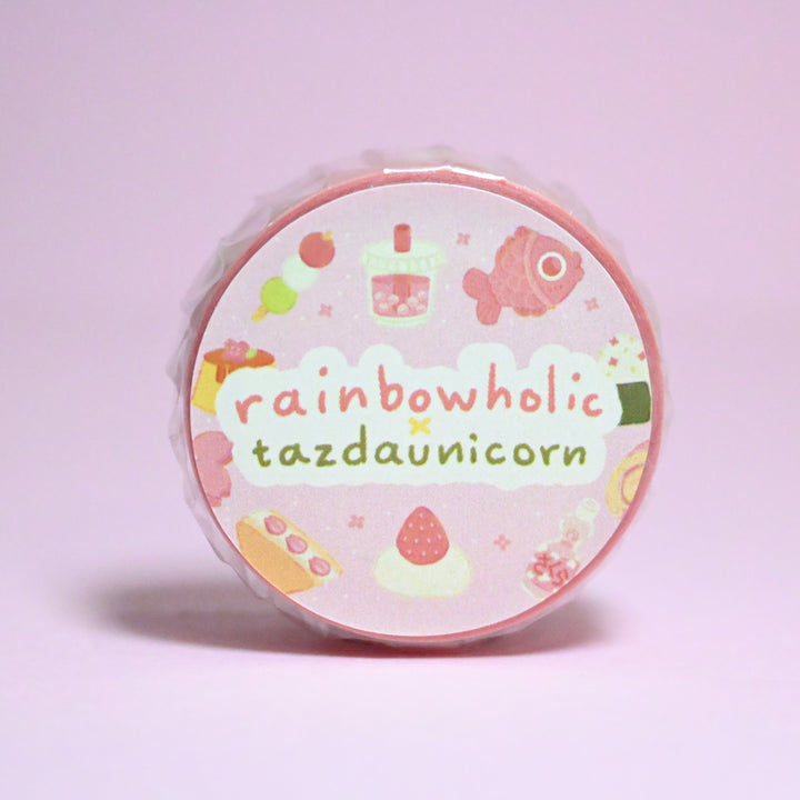 (MT123) Original Rainbowholic x Tazdaunicorn Sakura Snacks Washi Tape