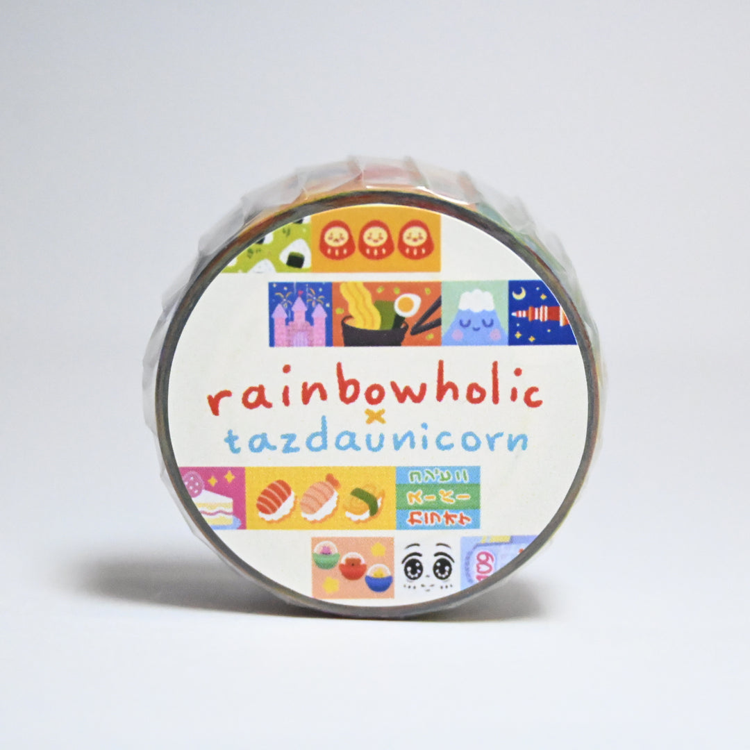 (MT132) Original Rainbowholic x Tazdaunicorn Tokyo Washi Tape