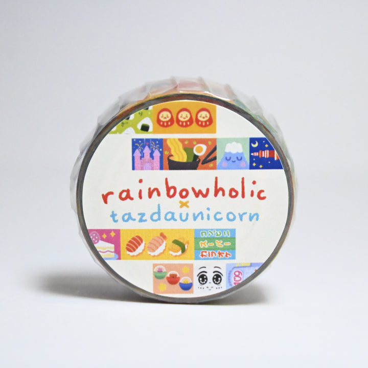 (MT132) Original Rainbowholic x Tazdaunicorn Tokyo Washi Tape