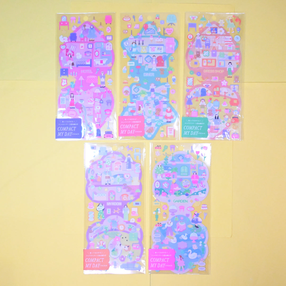 Q-lia Compact My Day Sticker Sheet (5 Variants)