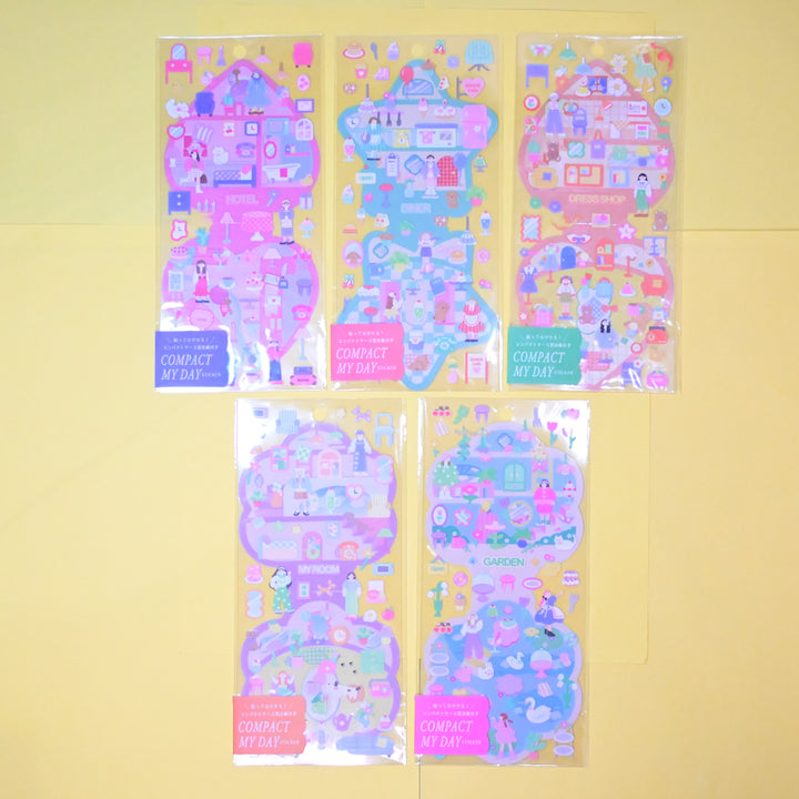 Q-lia Compact My Day Sticker Sheet (5 Variants)