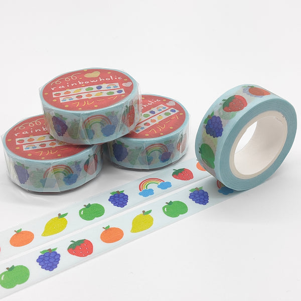 (MT011) Original Rainbow Fruits Washi Tape