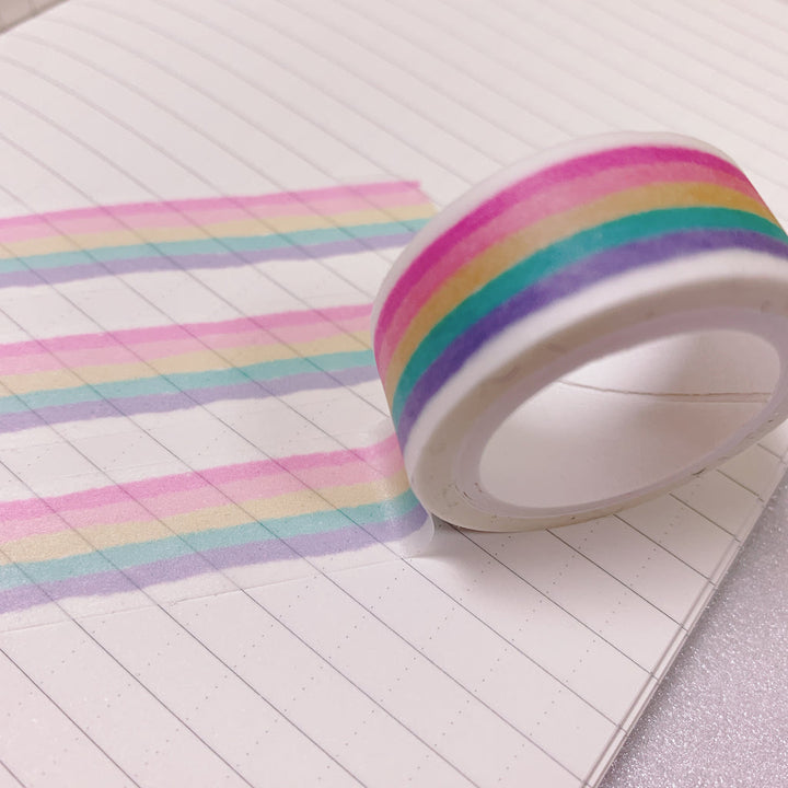 (MT002) Original Pastel Rainbow Washi Tape
