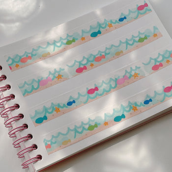 (MT014) Original Rainbow Fish Washi Tape