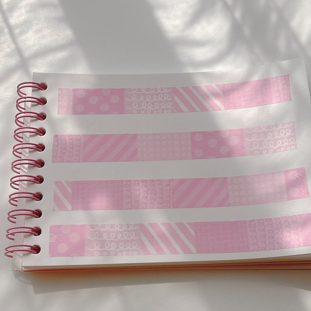 (MT010) Original Pink Patterns Washi Tape