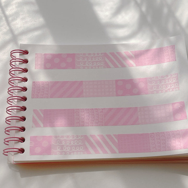 (MT010) Original Pink Patterns Washi Tape