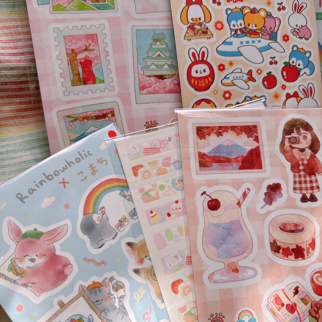 Caja de papelería kawaii de Rainbowholic