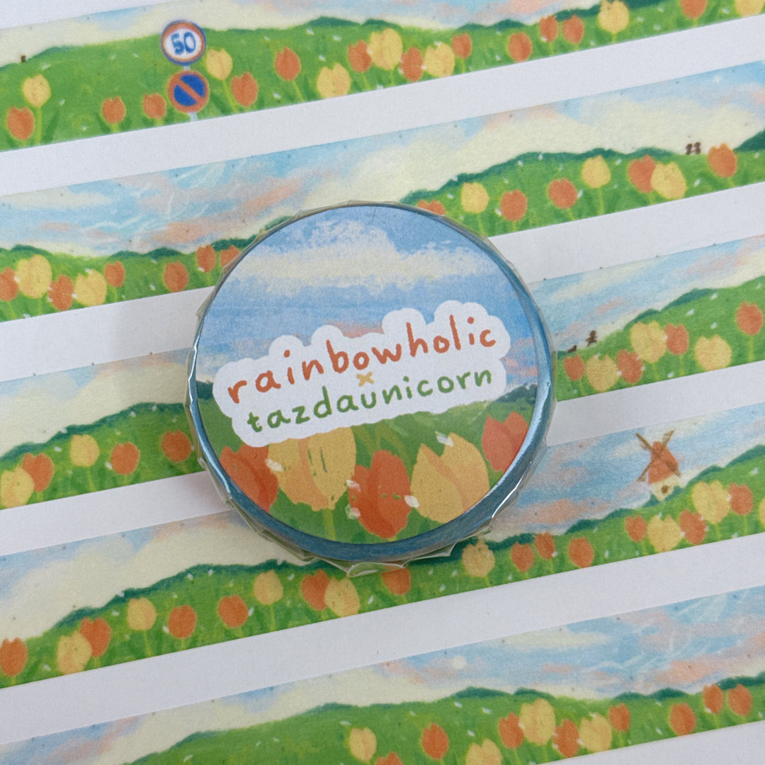 (MT129) Original Rainbowholic x Tazdaunicorn Beautiful Scenery Washi Tape