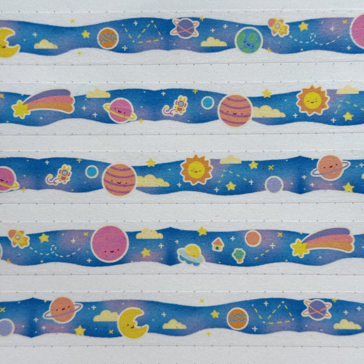 (MT139) Original Rainbowholic x Tazdaunicorn Galaxy Milky Way Washi Tape