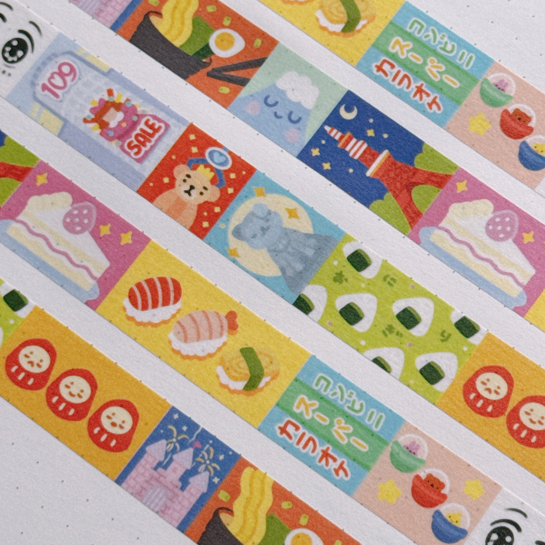 (MT132) Original Rainbowholic x Tazdaunicorn Tokyo Washi Tape