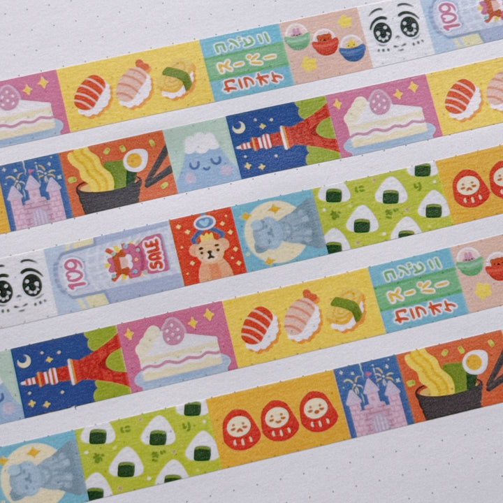 (MT132) Original Rainbowholic x Tazdaunicorn Tokyo Washi Tape