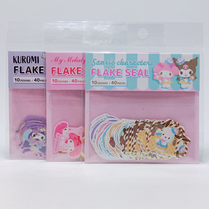 Kuromi + My Melody + Sanrio characters flake seal set