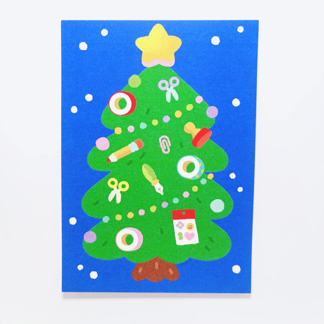 Cartes postales originales de Noël Rainbowholic x Chichilittle et Mandie Kuo
