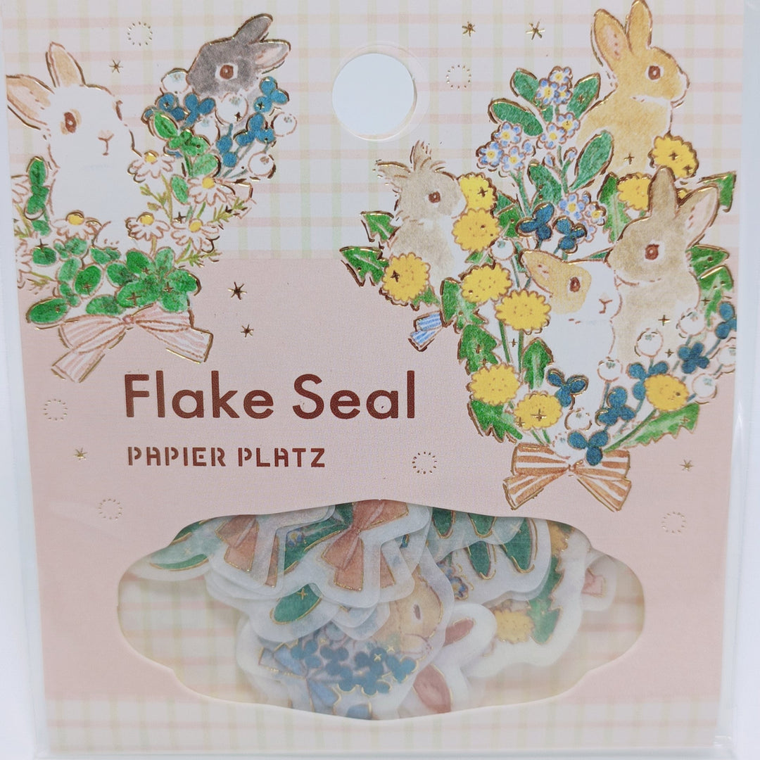 Papier Platz Bunny Flower Flake Seal