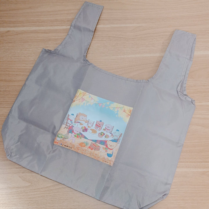 [Posukuma Cafe Limited] Plaint x Posukuma Eco Tote Bag (Greige)
