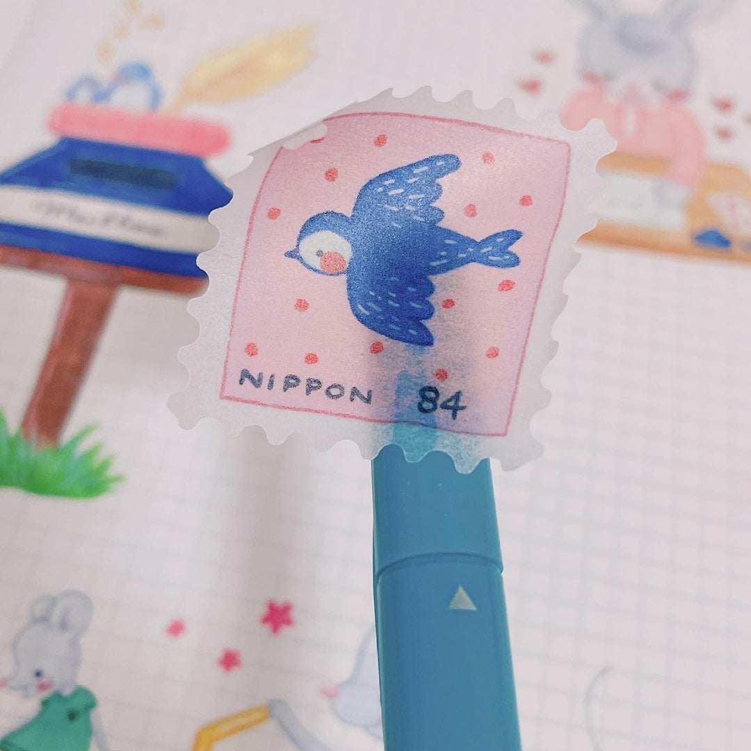 (ST011) Ensemble d'autocollants Happy Mail Rainbowholic x Niina Aoki (2 feuilles)