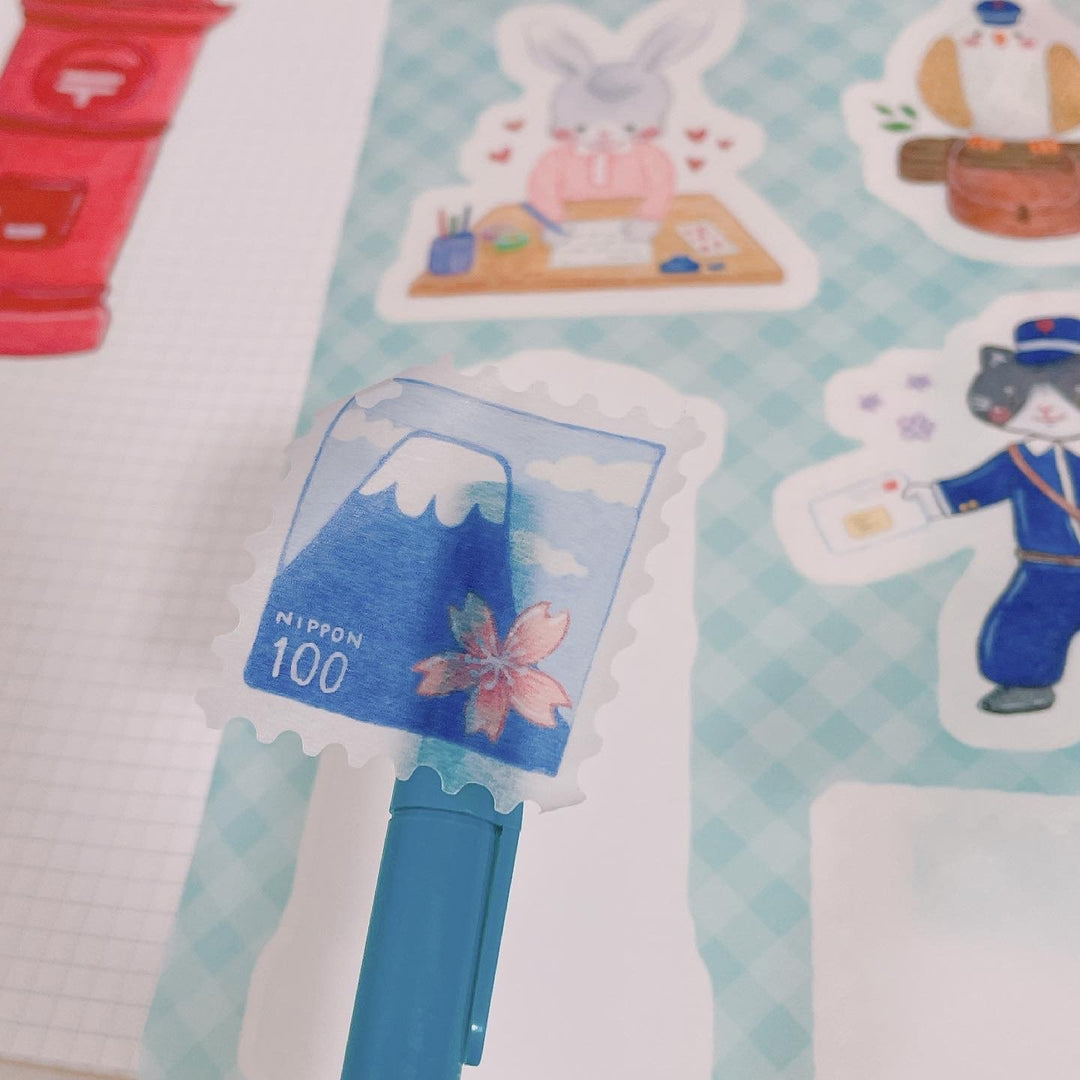 (ST011) Ensemble d'autocollants Happy Mail Rainbowholic x Niina Aoki (2 feuilles)