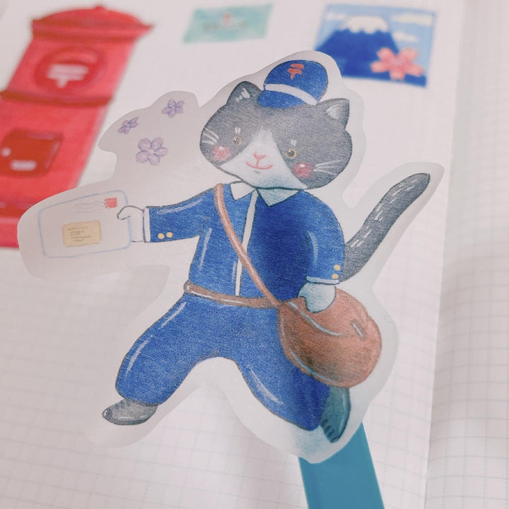 (ST011) Ensemble d'autocollants Happy Mail Rainbowholic x Niina Aoki (2 feuilles)