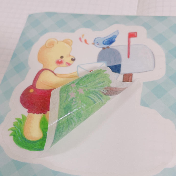 (ST011) Ensemble d'autocollants Happy Mail Rainbowholic x Niina Aoki (2 feuilles)