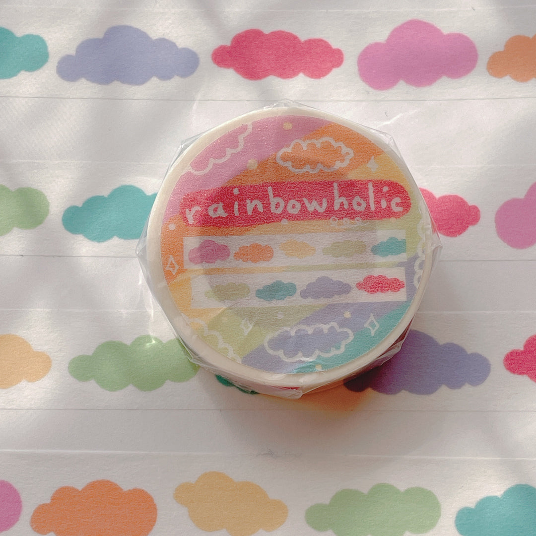 (MT004) Original Rainbow Candy Clouds Washi Tape