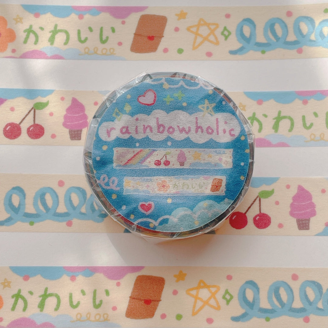 (MT012) Original Rainbow & Icecream Washi Tape