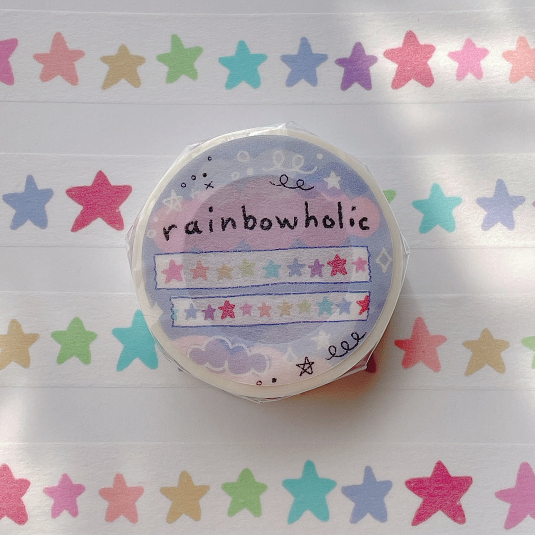 (MT013) Original Rainbow Stars Washi Tape