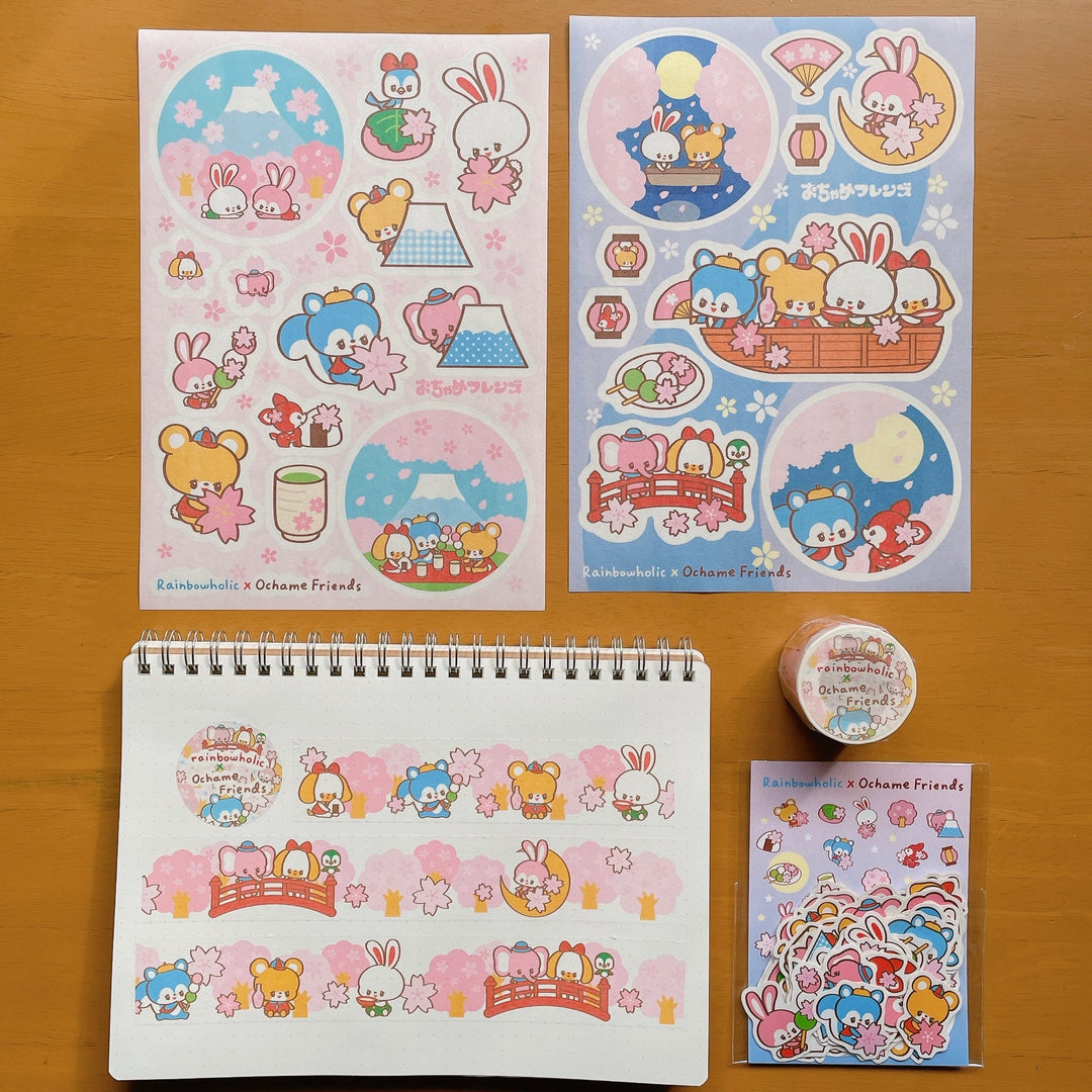 (FS004) Rainbowholic x Ochame Friends Sakura Series Flake Seal