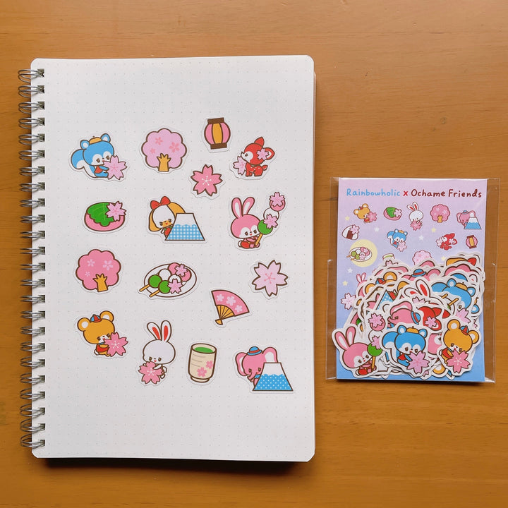 (FS004) Rainbowholic x Ochame Friends Sakura Series Flake Seal