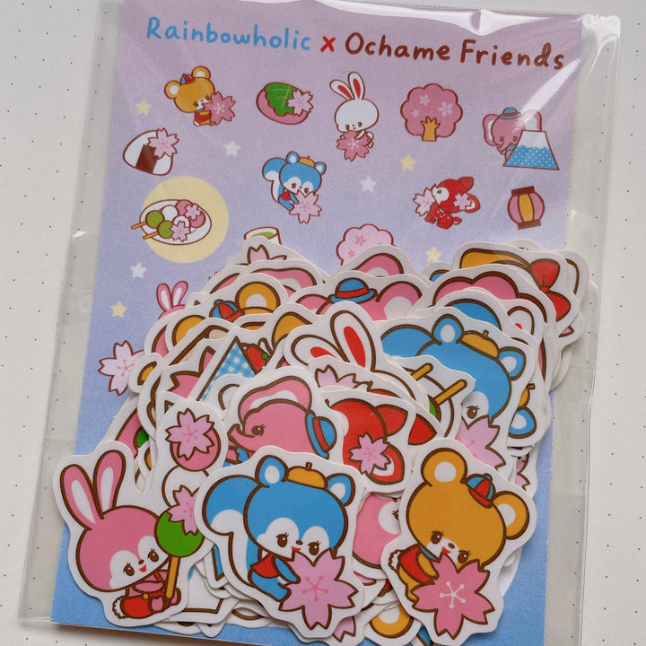 (FS004) Rainbowholic x Ochame Friends Sakura Series Flake Seal