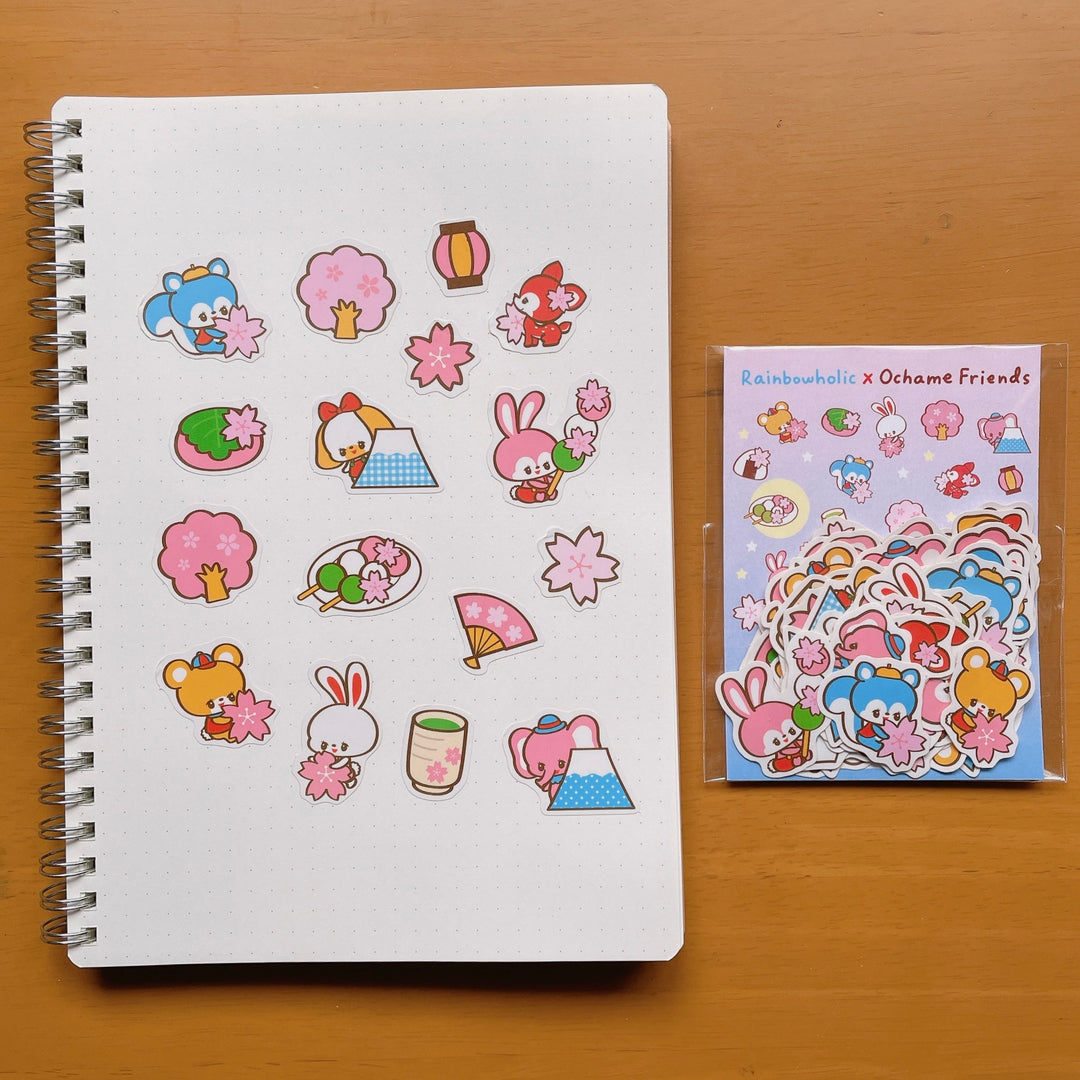 (FS004) Rainbowholic x Ochame Friends Sakura Series Flake Seal