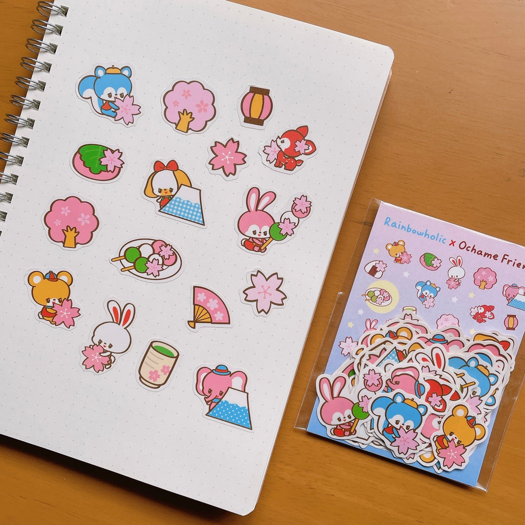 (FS004) Rainbowholic x Ochame Friends Sakura Series Flake Seal