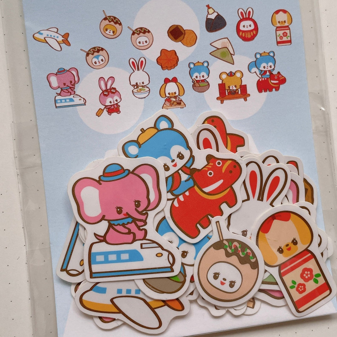 (FS001) Rainbowholic x Ochame Friends Japan Trip Flake Seal