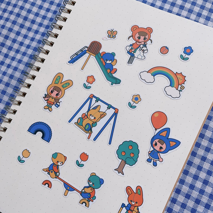 (FS011) Rainbowholic x itousa Playground Flake Seal