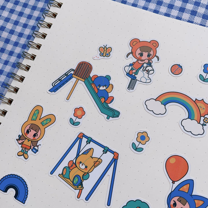 (FS011) Rainbowholic x itousa Playground Flake Seal