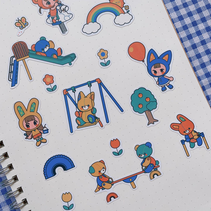 (FS011) Rainbowholic x itousa Playground Flake Seal