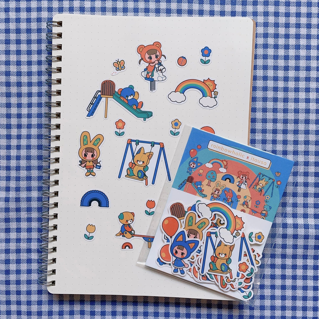 (FS011) Rainbowholic x itousa Playground Flake Seal