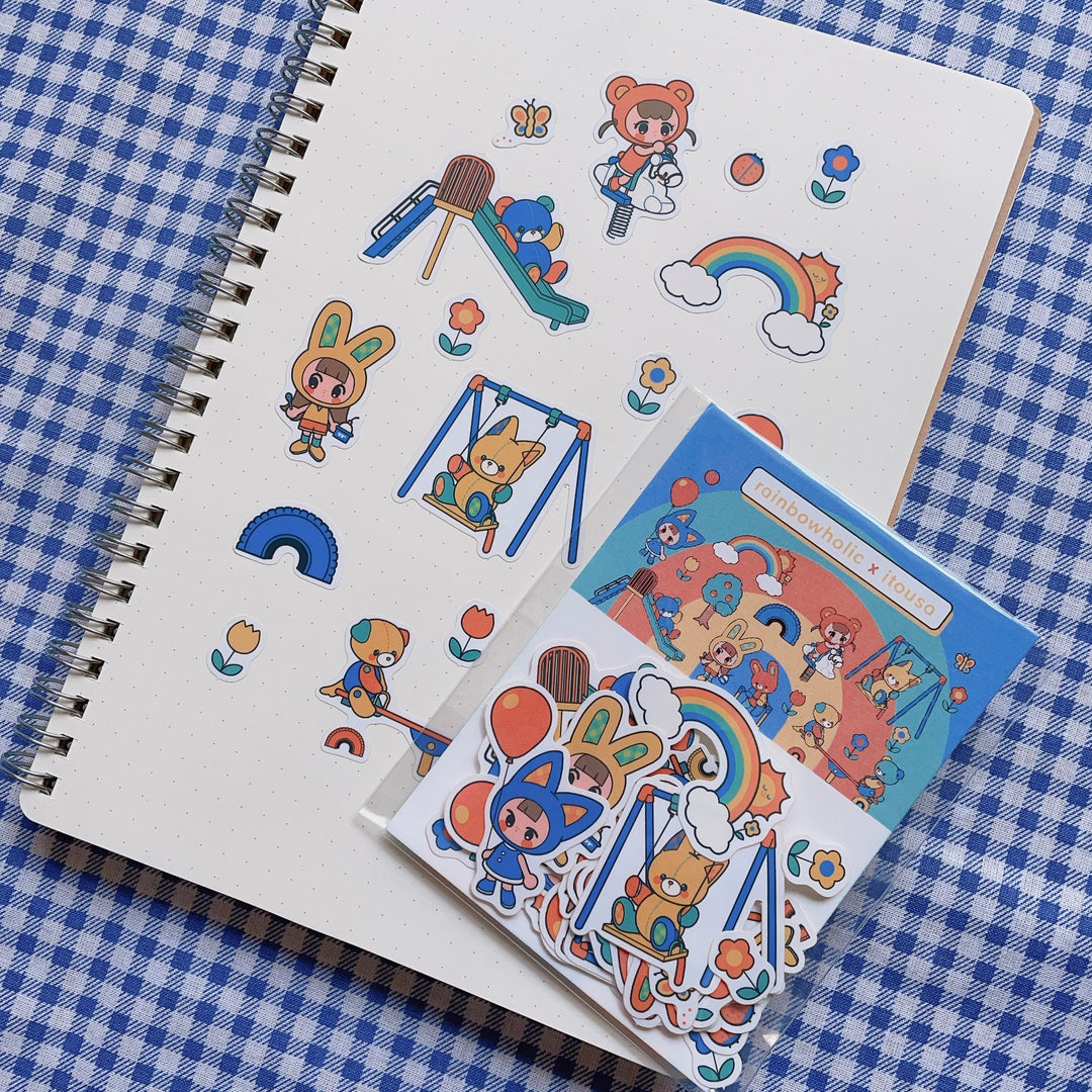 (FS011) Rainbowholic x itousa Playground Flake Seal