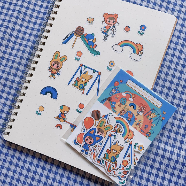 (FS011) Rainbowholic x itousa Playground Flake Seal