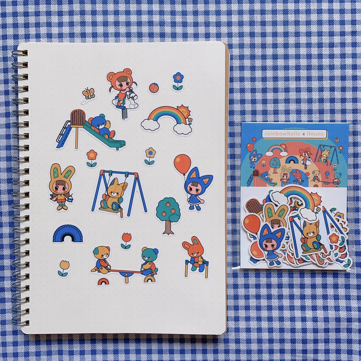 (FS011) Rainbowholic x itousa Playground Flake Seal