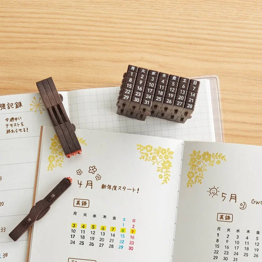 [Pre-order] Connected Calendar Stamp / Shachihata