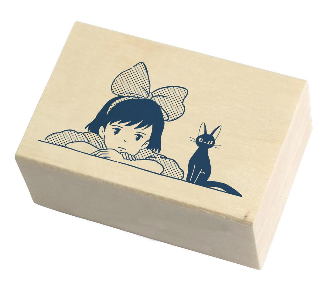 Kiki's Delivery Service Wooden Stamp (kiki & jiji)