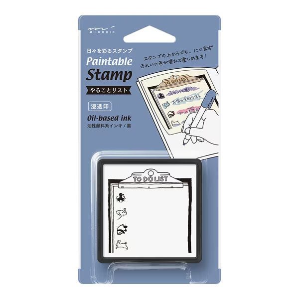 [Pre-order] Paintable Stamp Self-Inking Rubber Stamp / Midori DESIGNPHIL
