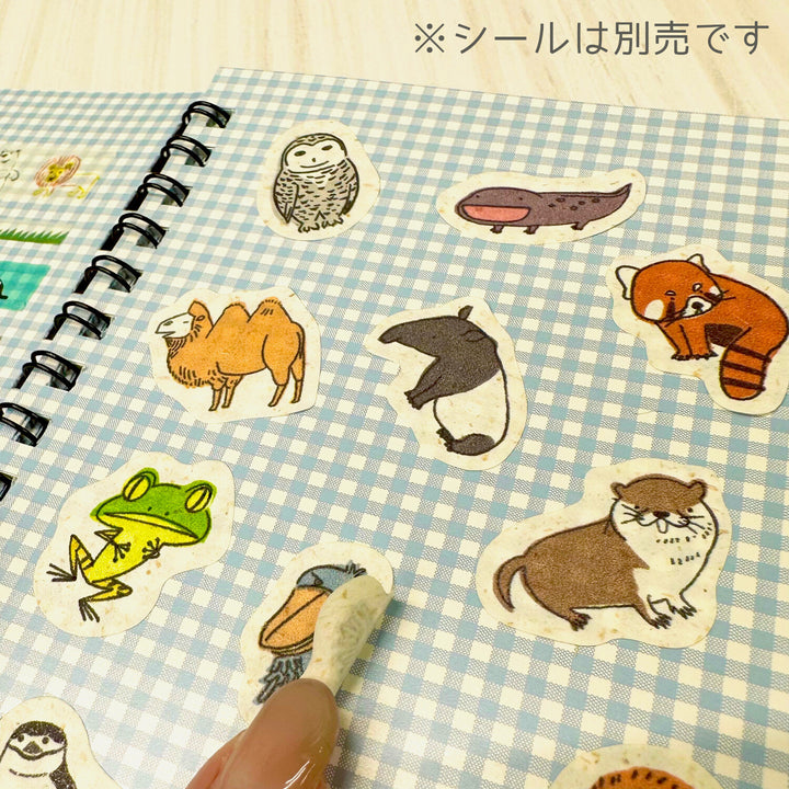 Shinzi Katoh Spring Flower Bunny Sticker Collection Notebook
