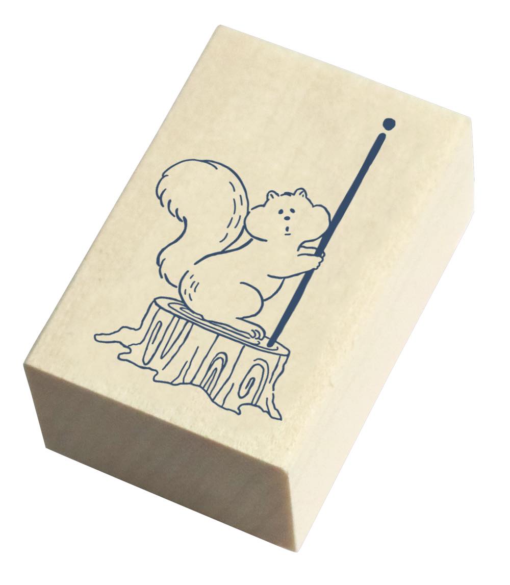 Beverly Wooden Stamp (squirrel)